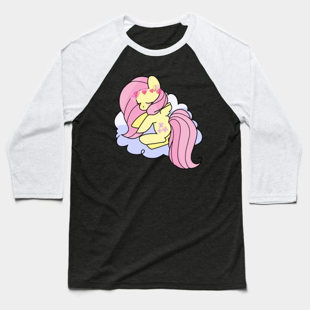 Angel Pony Baseball T-Shirt by mtndewdreams